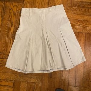 Authentic Burberry pleated white light blue skirt